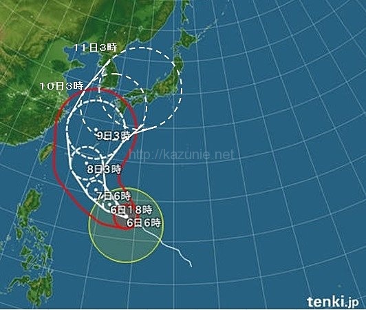 台風8号10日頃に本州付近へ沖縄は本日から準備を!ほか今日の #スクラップ #2014 #7/6