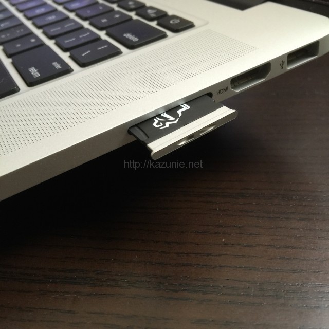 Macbook容量をMicroSDで簡単に拡張 #NiftyMiniDrive